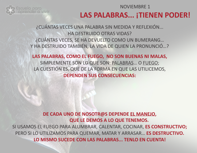 Las palabras... ¡tienen poder!